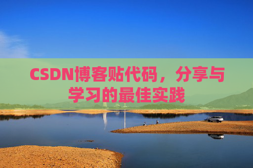 CSDN博客贴代码，分享与学习的最佳实践